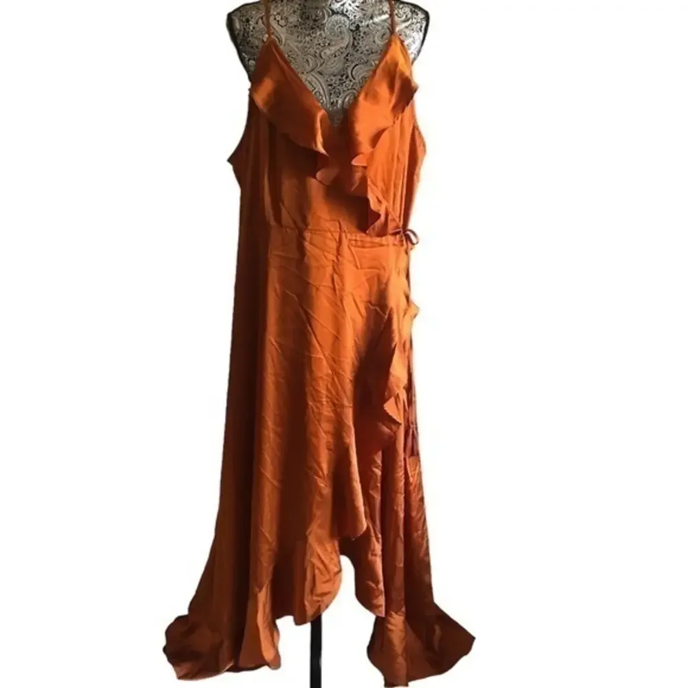 burnt orange dress fashion nova Melissa Ombre Maxi Dress - Orange/combo